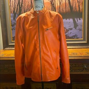 Men’s Polo Leather Jacket